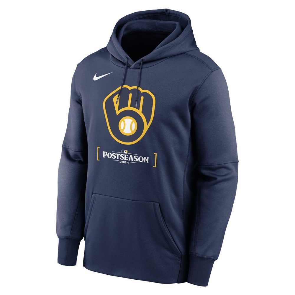 Milwaukee Brewers 2024 MLB Postseason Authentic Collection Nike hoodie